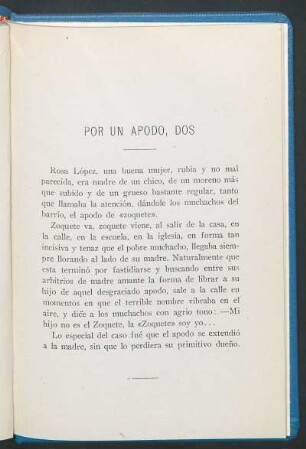 Por un apodo, dos