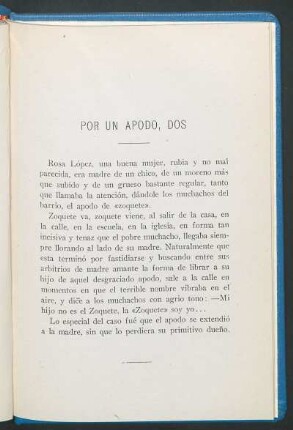 Por un apodo, dos