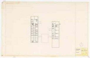Forschungsinstitut für angewandte Mikroskopie, Photographie und Kinematographie, Karlsruhe: Vorentwurf. Grundriss Obergeschoss 1:200
