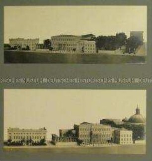 Architekturmodell der Straße Unter den Linden - Kommandantur und Kronprinzenpalais / Opernhaus und St. Hedwigskirche