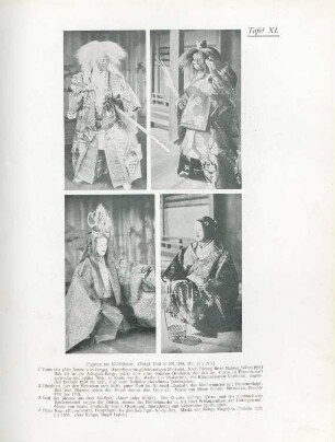 Tafel XI. Figuren aus No-Stücken. (Vergl. Text S. 207, 209, 210, 211, 213.)