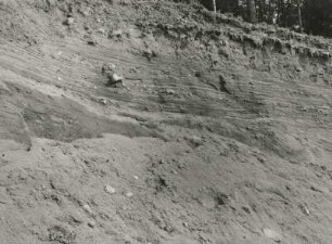 Lausitzer Bergland. Geschiebesand (Anstehendes und Halde) in einer Sandgrube südöstlich vom Hutungsberg bei Neugersdorf
