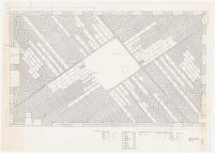 Amtsgericht und Gefängnis, Gütersloh Außenanlage: Detailplan (Grundriss), Plattenverlegung im Innenhof, 1:20
