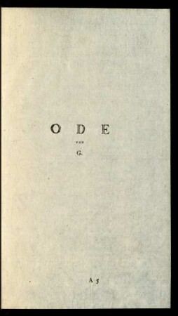 Ode von G.