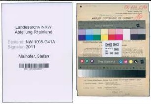 Entnazifizierung Stefan Maihofer , geb. 10.05.1893 (Polizeibeamter)