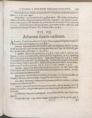 Tit. VII. Arborum furtim cæsarum.