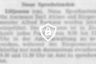 Neue Sprechstunden