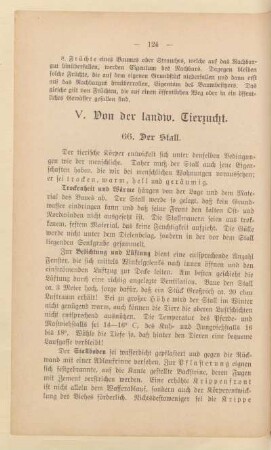 V. Von der landwirtschaftlichen Tierzucht