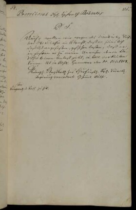 Erlaubnis zum Verbleib des Scharwächters Otto Schäffer in Göttingen.