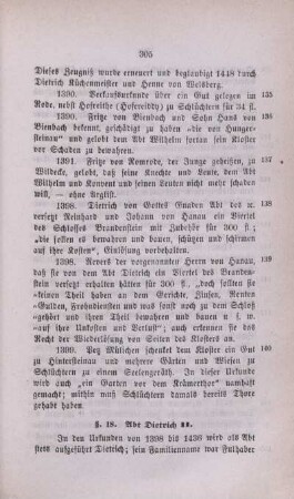 §. 18. Abt Dietrich II.