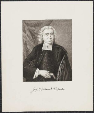 Icones Professorum Marpurgensium — Bildnis des Johann Sigmund Kirchmeier (1674-1749)
