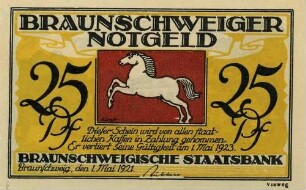 Notgeld - 25 Pfennig