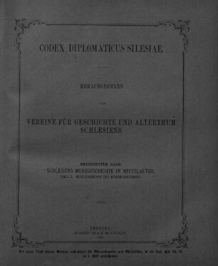 Schlesiens Münzgeschichte im Mittelalter, 2. Münzgeschichte und Münzbeschreibung