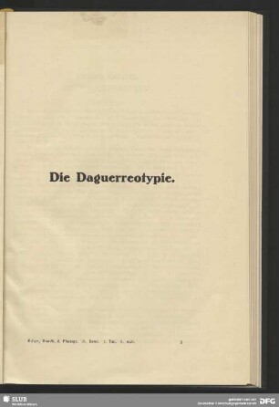 Die Daguerreotypie