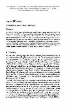 Neologismen der Neunzigerjahre