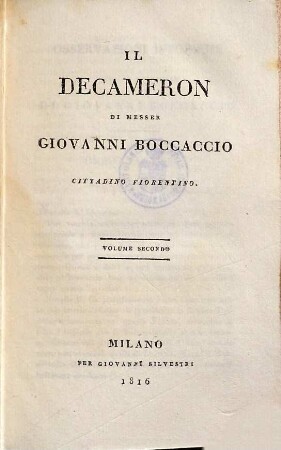 Il Decameron, 2