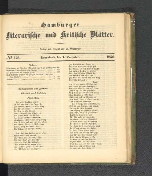 No. 123. 7. Dezember 1850