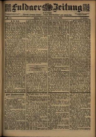 Ausgabe vom Donnerstag, den 23. Oktober 1902.