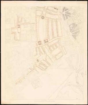 Wettbewerb zur Bebauung des Inneren Rayons, Köln: Grundplan 1:2500 Blatt 1