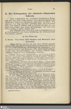 B. Die Nebenpartien der sächsisch-böhmischen Schweiz