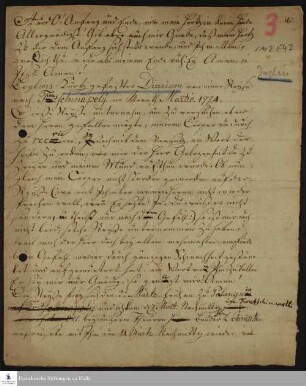 Reisetagebuch von Daniel Zeglin.