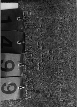 Grabstein 1499 [Hahn S. 83 Grab-Nr. 2090/91]: Grabstein 1499 (Detailaufnahme 3) [Hahn S. 83 Grab-Nr. 2090/91]