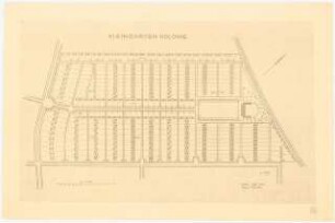 Kleingartenkolonie: Grundriss 1:1000