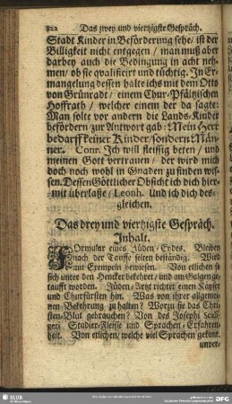 Das drey und viertzigste Gespräch