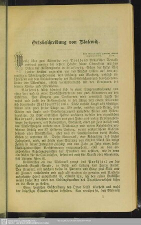 Ortsbeschreibung von Blasewitz