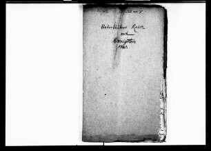 Unterbliebene Reise des Kurprinzen Friedrich nach Königstein