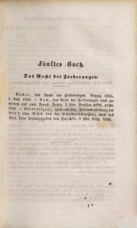 Leitfaden für Pandekten-Vorlesungen, 3. Band. Fünftes Buch: Die Obligationen