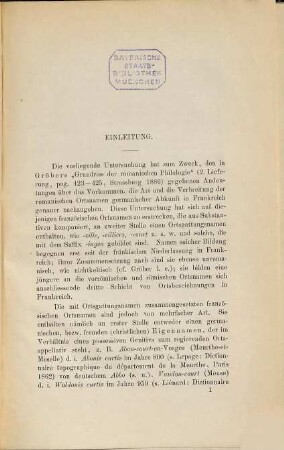 Die französischen Ortsnamen germanischer Abkunft : T.1. Die Ortsgattungsnamen