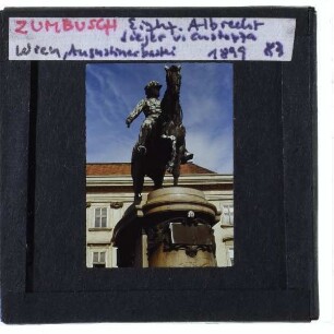 Wien, Zumbusch, Reiterstandbild Erzherzog Albrecht