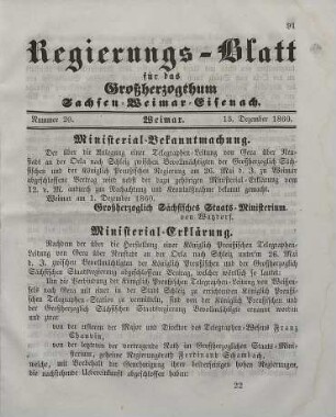 Nr. 20 : 13. Dezember 1860