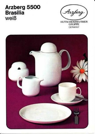 Produktprospekt "Arzberg 5500 / Brasilia /weiß"