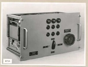 Hochspannungsgleichrichter HF 2854, Netzgerät vorn, Gesamtansicht; Foto, 1953