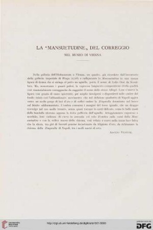 24: La "Mansuetudine" del Correggio nel Museo di Vienna