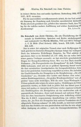 228-229 [Rezension] Die Botschaft von Jesus Christus