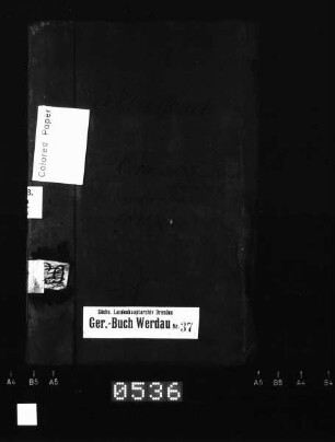 Gerichtshandelsbuch von Chursdorf (bei Werdau) und Oberalbertsdorf
