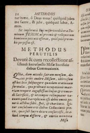 32-87, Methodus perutilis ... communionis
