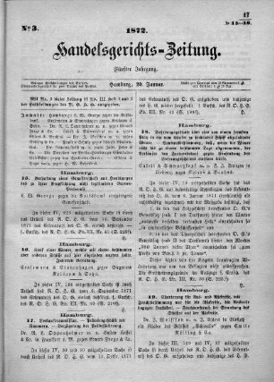 No. 3. 20. Januar 1872
