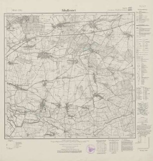 4869 (alte Nr.: 2829) Sibyllenort, Meßtischblatt (4cm - Karte)