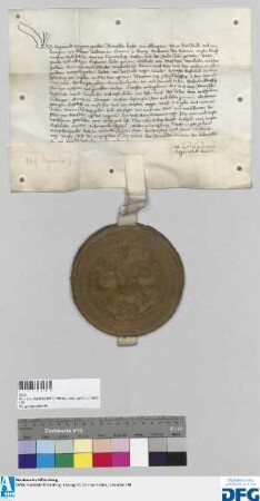 Kaiser Sigismund befiehlt der Stadt Nürnberg 1000 fl. von der Reichssteuer für 1437 dem Grafen Ludwig zu Ötingen, seinem Rate und Hofmeister auszubezahlen.