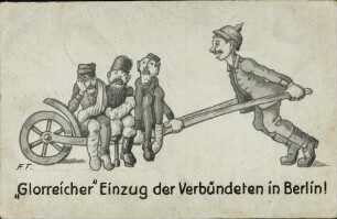 „Glorreicher" Einzug der Verbündeten in Berlin!