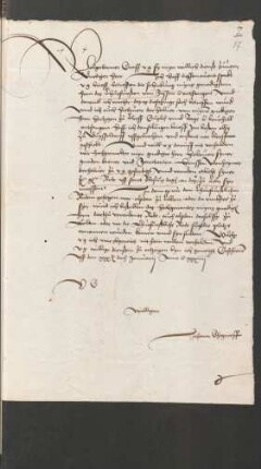 Brief an Graf Wilhelm von Nassau-Katzenellenbogen, 30.1.1534