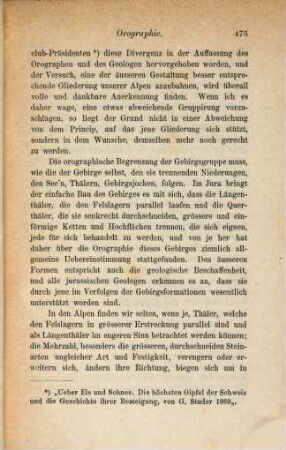 Orographie der Schweizeralpen : Separat-Abdruck aus dem Jahrbuch des S. A. C. Jahrgang 1869