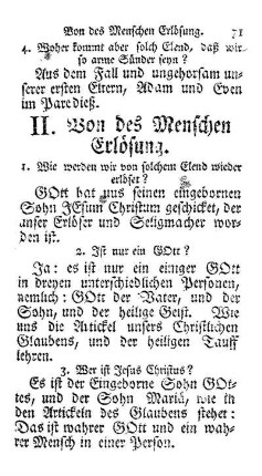II. Von des Menschen Erlösung