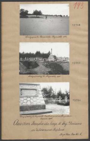 In Galizien und Rußland: Kriegerfriedhof bei Hrywiatki 1916