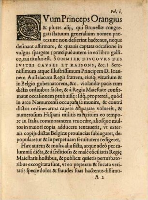 Vera Et Simplex Narratio Eorum, Quae Ab Adventu D. Joannis Austriaci Supremi in Belgio pro Catholica Maiestate Gubernatoris, &c. gesta sunt : In qua falsae a generalibus eiusdem Belgii Statibus obiectiones contra ipsum edit[a]e plane confutantur, adeoque pacis authores facile deprehenduntur