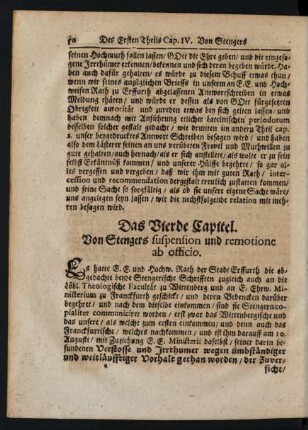 Das Vierde Capitel.
